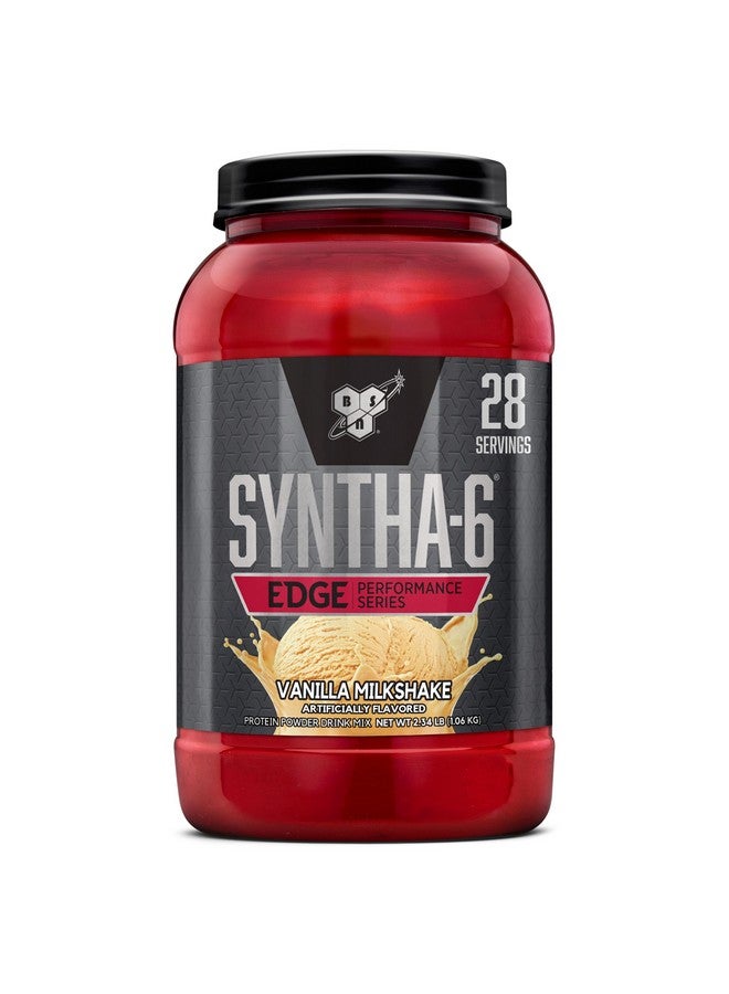 BSN SYNTHA-6 Edge Protein Powder, Vanilla Protein Powder with Hydrolyzed Whey, Micellar Casein, Milk Protein Isolate, Low Sugar, 24g Protein, Vanilla Milkshake, 28 Servings - Image 1