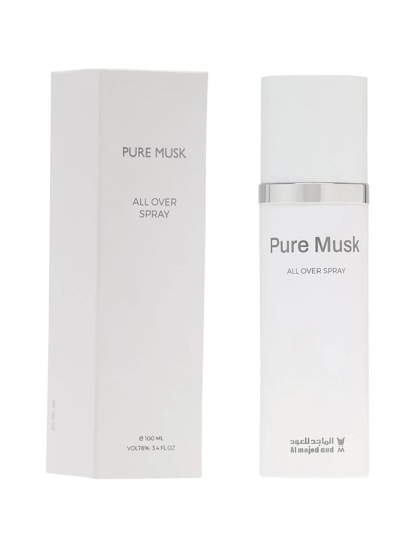  Al Majed Oud Pure Musk Body Spray 100ml - Image 1