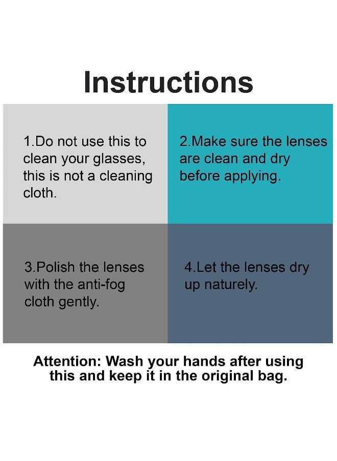 Generic - Anti Fog Wipes, 10 PCS Anti-Fog Microfiber Cloth, Nano Anti Fog Cloth Defog Reusable Cleaning Cloth for Glasses Goggles Motorcycle Helmet Eyeglass Camera Lens - Image 1
