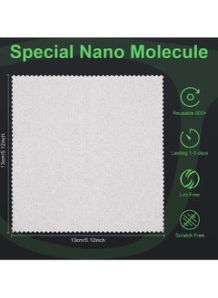 Generic Anti Fog Wipes, 10 PCS Anti-Fog Microfiber Cloth, Nano Anti Fog Cloth Defog Reusable Cleaning Cloth for Glasses Goggles Motorcycle Helmet Eyeglass Camera Lens  - Image 3