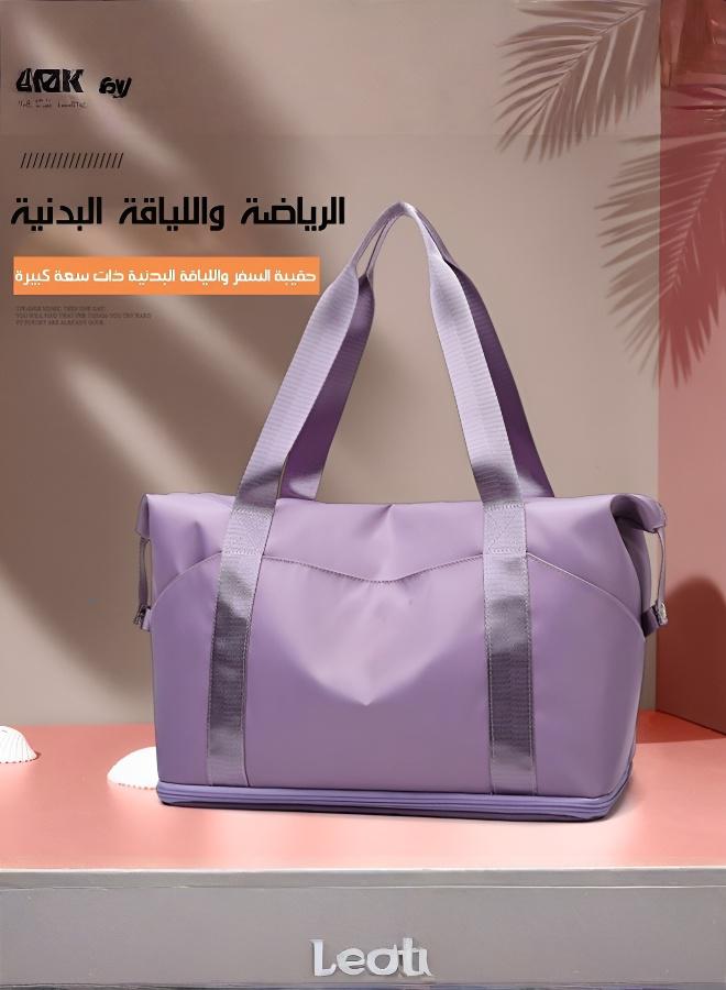 Stylish short-distance tote bags, travel bags, travel pouches, large-capacity storage bags, shoulder bags, women's sports yoga bags, gym bags - Image 2