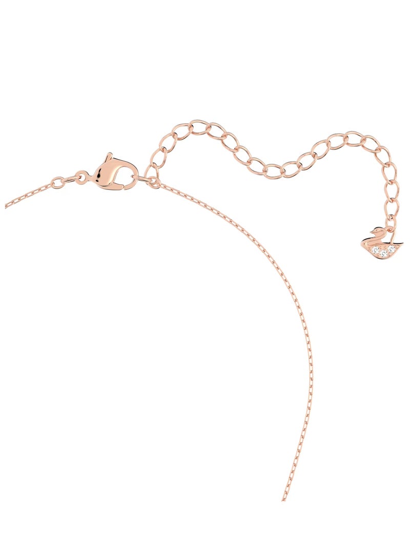 Swaro قلادة سواروفسكي هايبربولا بتصميم إنفينيتي وقلب، لون أبيض، بلمسة نهائية معدنية مختلطة، رقم الموديل 5518865 - Image 4