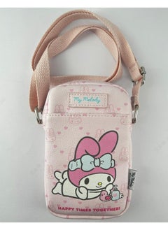 Miniso MINISO Sanrio Characters Phone Crossbody Bag (Light Pink, My Melody) – Cute and Practical Accessory for Everyday Use 