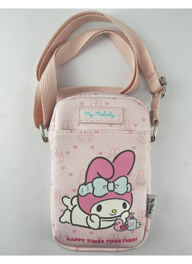 Miniso MINISO Sanrio Characters Phone Crossbody Bag (Light Pink, My Melody) – Cute and Practical Accessory for Everyday Use 