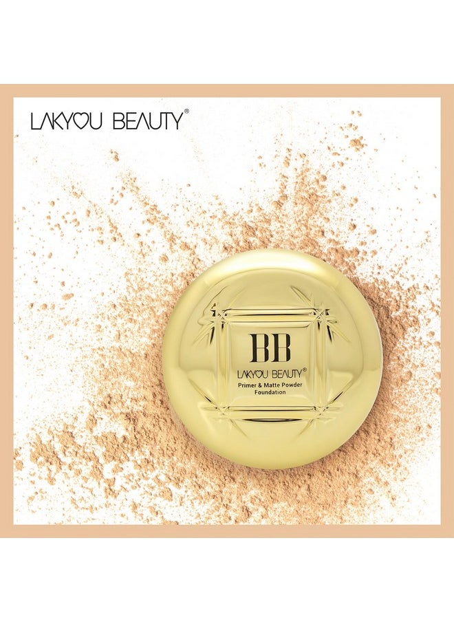 LAKYOU BEAUTY 2In1 Bb Compact Powder | Primer + Matte Powder Foundation | Same Shade With Matte And Shimmery Effect | Long Lasting And Waterproof Formula | Shade-03(Natural Beige) | 30G  - Image 4