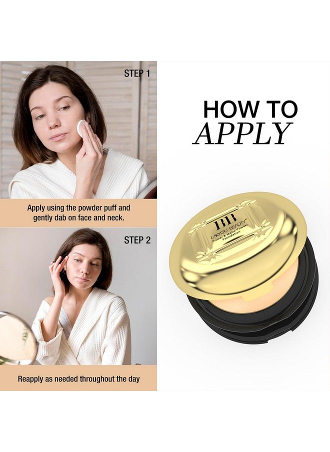 LAKYOU BEAUTY 2In1 Bb Compact Powder | Primer + Matte Powder Foundation | Same Shade With Matte And Shimmery Effect | Long Lasting And Waterproof Formula | Shade-03(Natural Beige) | 30G  - Image 5