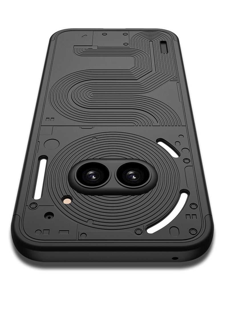 For Nothing Phone 2a Case, 360 Degree Full Body Hard Plastic Material Protective Back Cover, Detachable Split Slim Fit Shockproof Casing, Anti-Scratch Bumper Mobile Case - Image 3