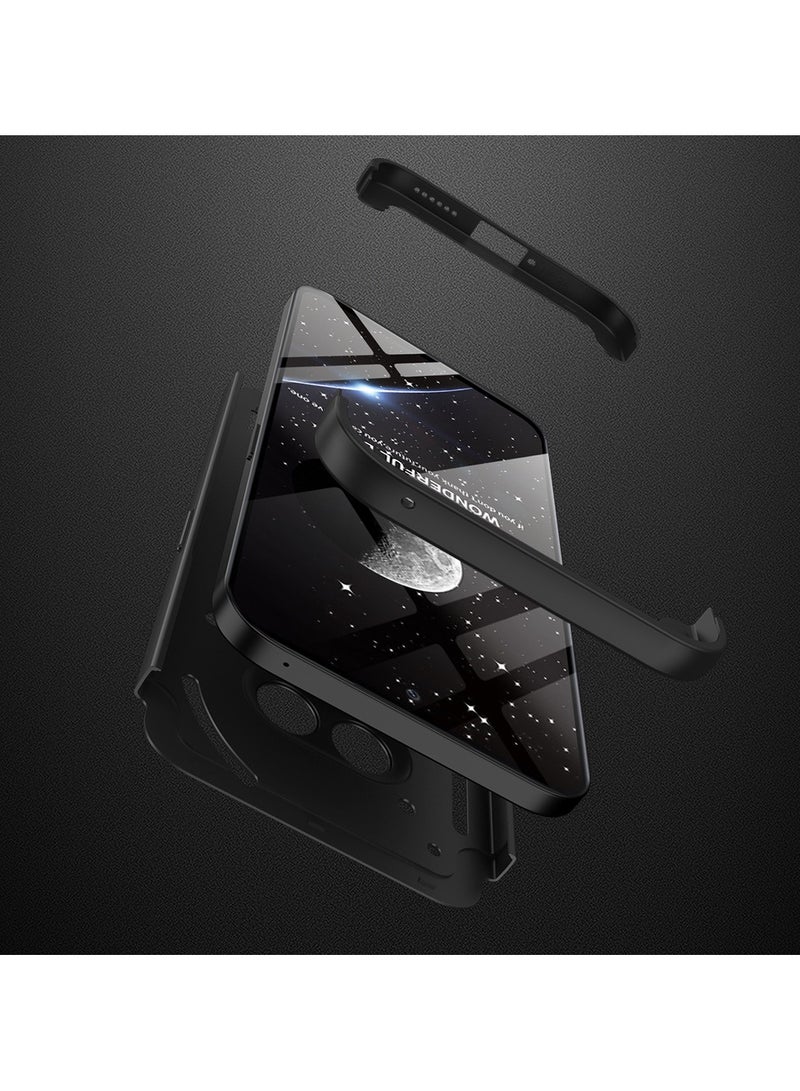 For Nothing Phone 2a Case, 360 Degree Full Body Hard Plastic Material Protective Back Cover, Detachable Split Slim Fit Shockproof Casing, Anti-Scratch Bumper Mobile Case - Image 4