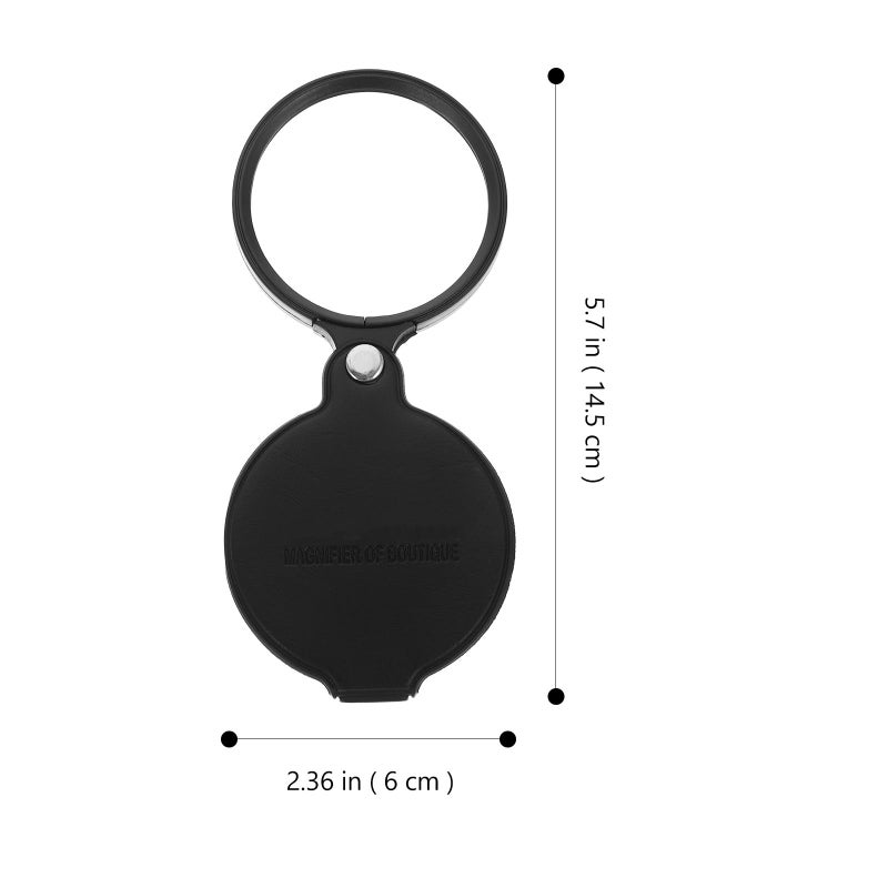 Foldable Magnifying Glass 10x with 60mm Lens Lighted Portable for Reading Jewelry Repair - Image 3