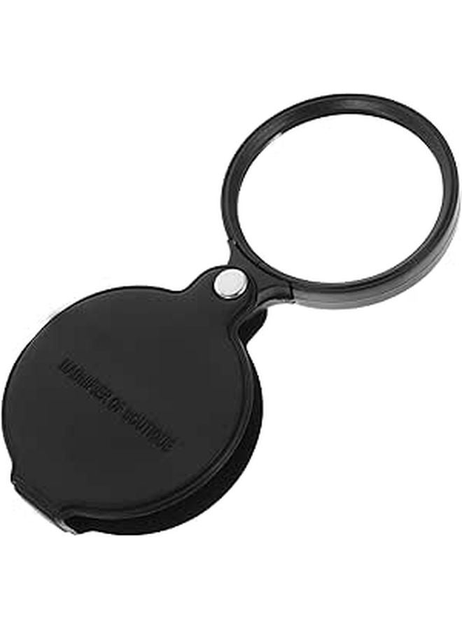 Foldable Magnifying Glass 10x with 60mm Lens Lighted Portable for Reading Jewelry Repair - Image 1