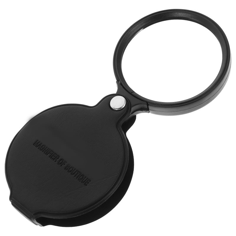 Foldable Magnifying Glass 10x with 60mm Lens Lighted Portable for Reading Jewelry Repair - Image 2