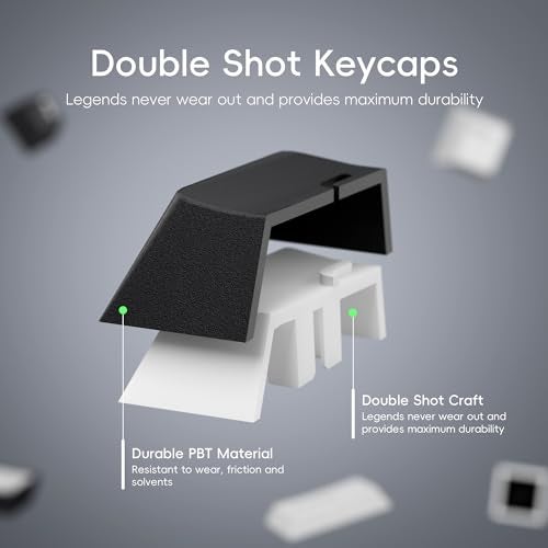 GMKWTL XVX Black Japanese Keycaps, Double Shot PBT Keycap Set, 146 Keys Cherry Profile WOB Keycaps Fit for Cherry Gateron MX Switches Mechanical Gaming Keyboard - Image 4