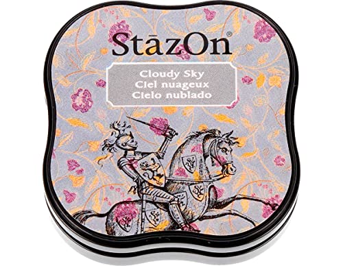 Tsukineko SZMID-34 StazOn Midi Ink Pad, Cloudy Sky - Image 5
