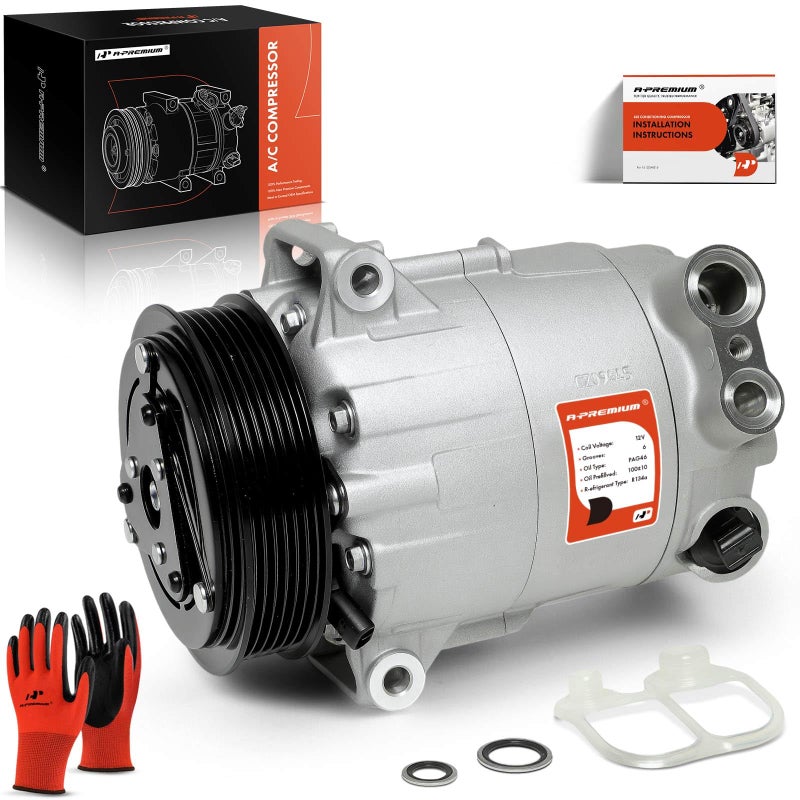 A-Premium APremium Air Conditioner AC Compressor with Clutch Compatible with Maserati Ghibli 20142020 30L Levante 20172018 30L Levante 20192020 30L 38L RWD Replace 308716
