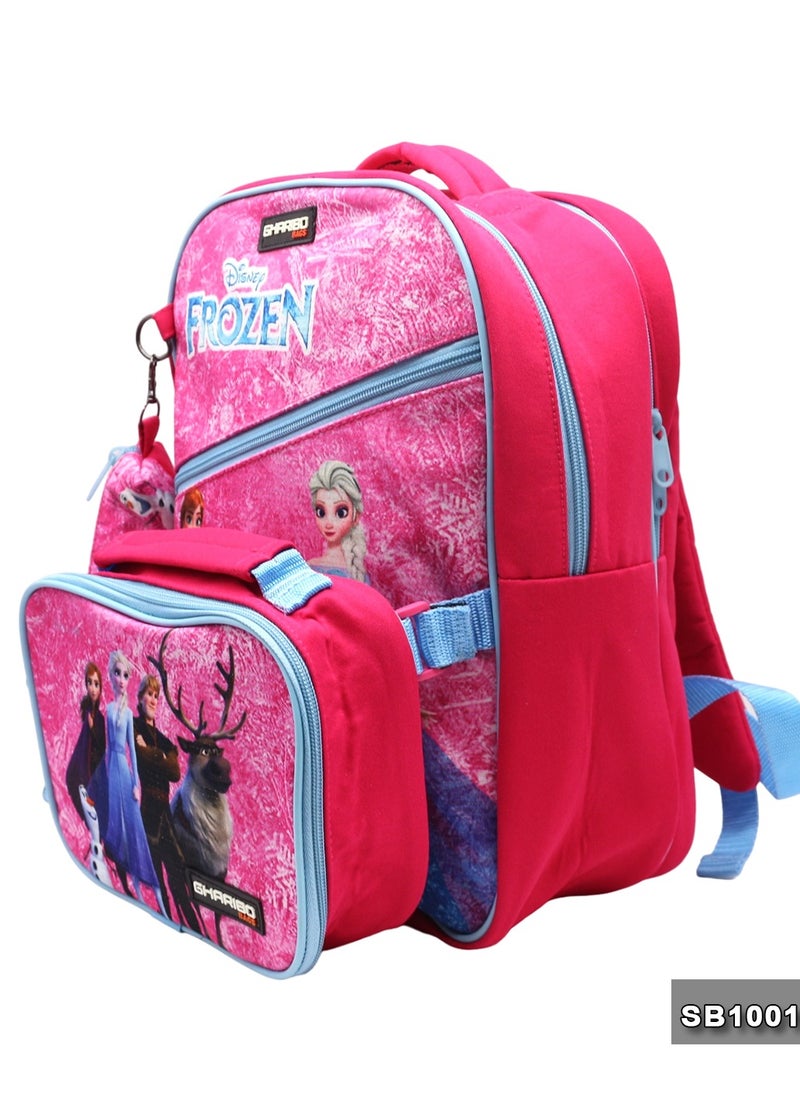 Gharibo Bags School backpack with lunch bag Size 15 Frozen  - Image 3