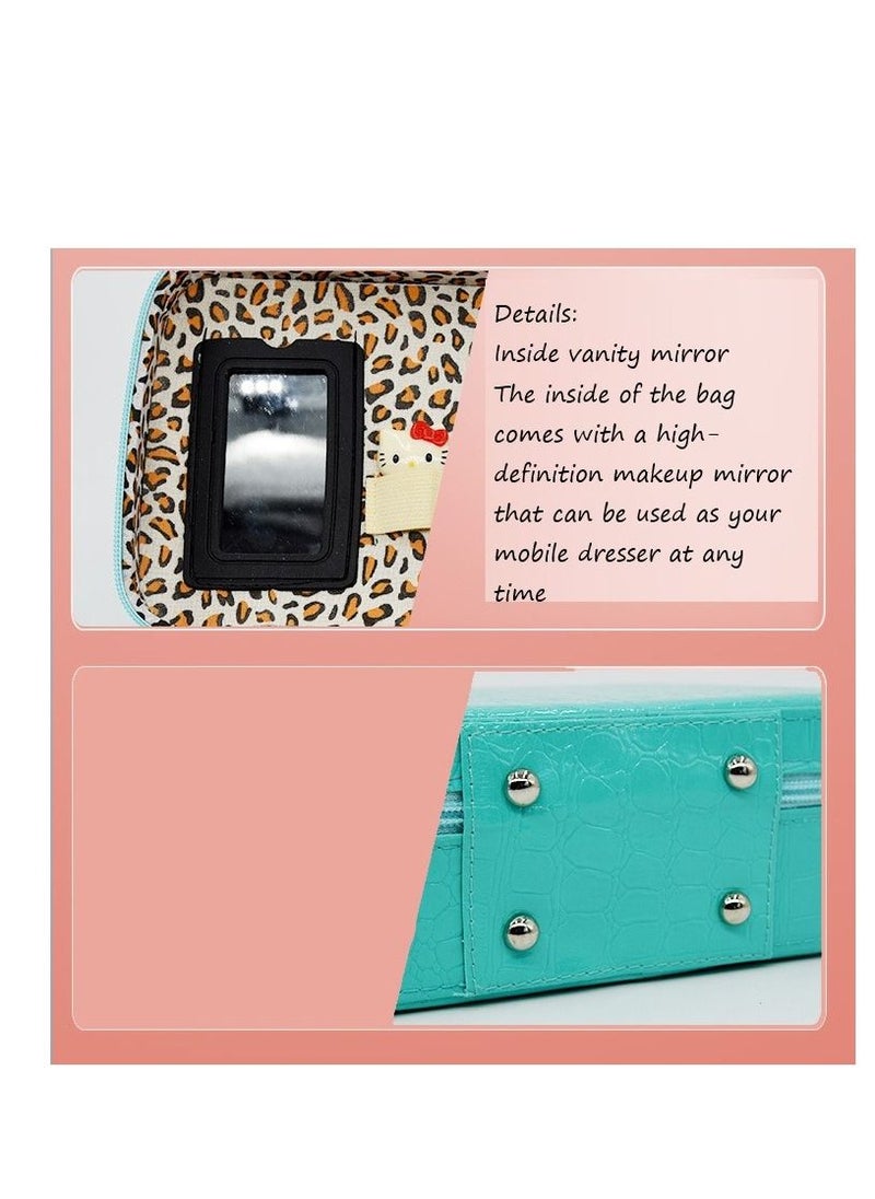 Y&D Makeup Bag Travel Makeup Bag Blue Children's Diy Material Multi-Function Handbag New Year’S Gift Children's Day Gift  - Image 3