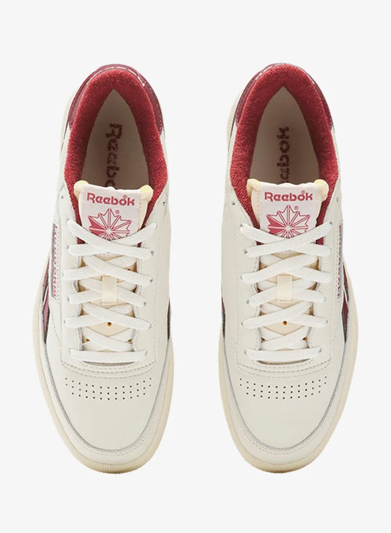 Reebok Vintagechalk/Paperwhite/Classicburgundry Reebok Club C Revenge Vintage Unisex Shoes  | Best Price UAE