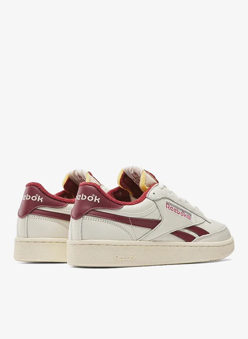 Reebok Vintagechalk/Paperwhite/Classicburgundry Reebok Club C Revenge Vintage Unisex Shoes  | Best Price UAE