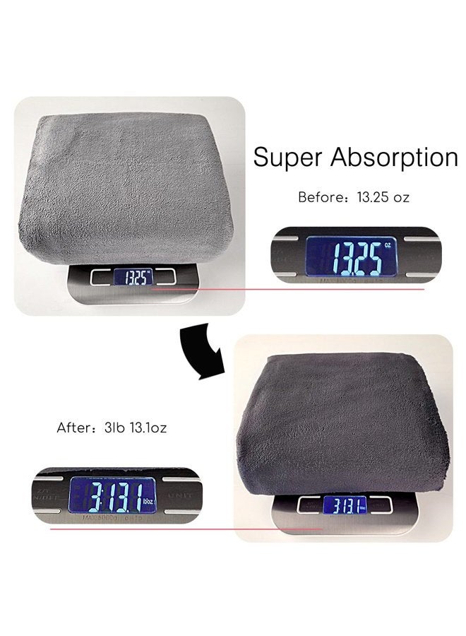 JML Microfiber Bath Towels, Bath Towel Set (6 Pack, 27" x 55") - Extra Absorbent and Fast Drying,Multipurpose Microfiber Towel for Bath, Beach, Pool, Sports, Yoga - Sky Blue - Image 4