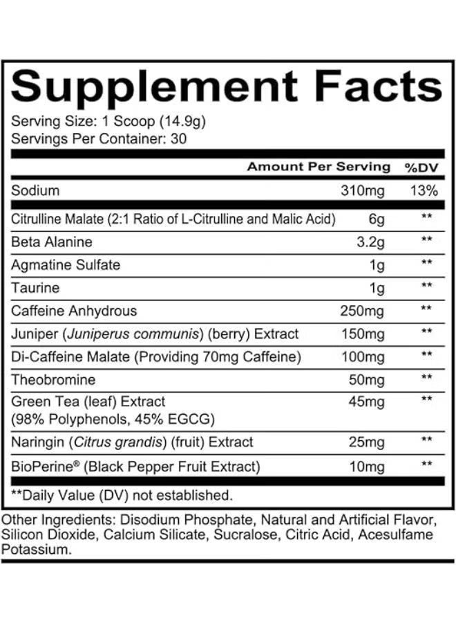 Redcon1 Total War - Pre Workout, 30 Servings(Orange Crush) 468g - Image 2