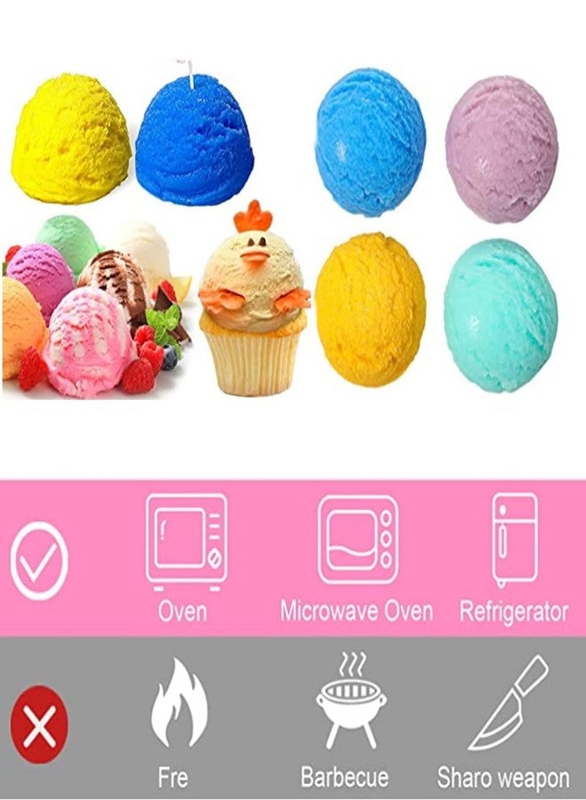 KuuGuu 3 PCS 3D Ice Cream Ball Shape Silicone Molds Semi Sphere Mold Cookie Pastry Mold for Chocolate Pudding Dome Mousse Fondant Cake Decoration DIY Clay Kitchen Baking Soap Candle - Image 4