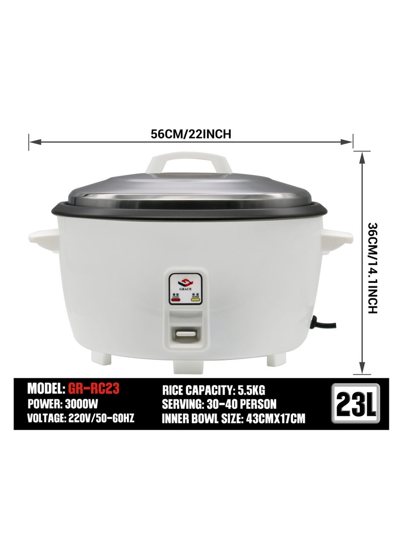 جريس جهاز طهي الأرز التجاري جريس 23 لتر/5.5 كجم - Image 2