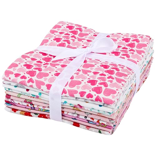 Craftido -25 Options- 100% Cotton Quilting Fabric Bundles 10pcs Fat Quarters 18”x21”-Medium Weight 5.2 oz- Soft Cotton for Quilting, Sewing Project, Patchwork, DIY Crafts - Girls - Image 4