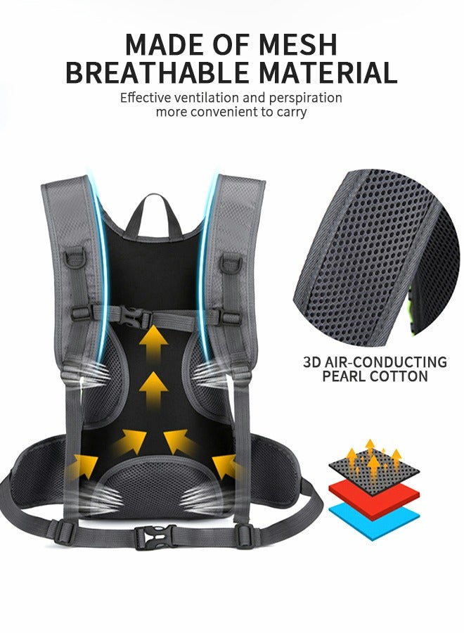 GROIC Hydration Pack Backpack, Water Backpack with 2L Bladder , Backpack Hydration Bag 2 In 1 for Hiking, Cycling, Running, Rock Climbing and Outdoor Activities Ultra-Light Helmet Bag  - Image 4
