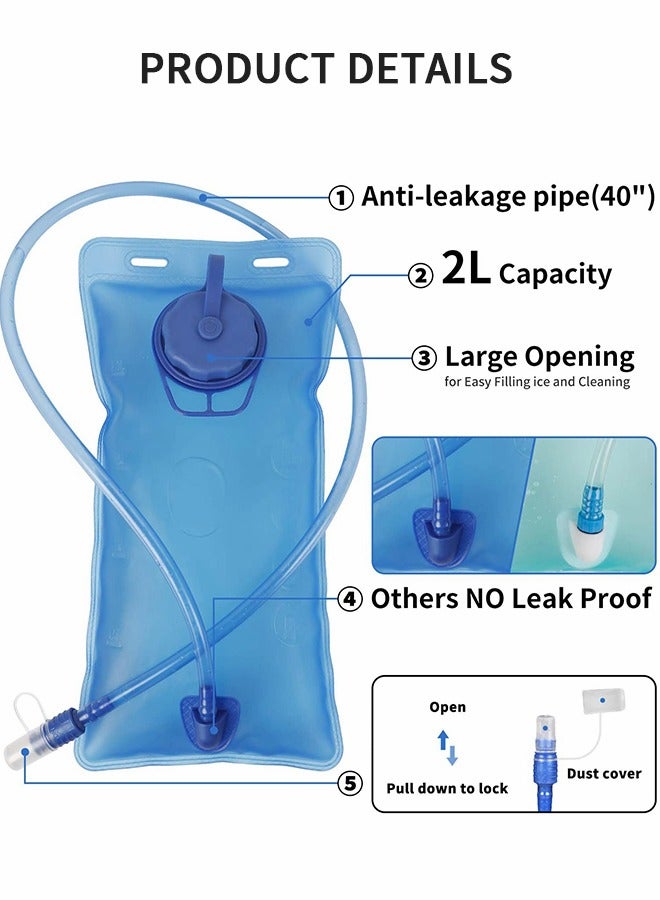 GROIC Hydration Pack Backpack, Water Backpack with 2L Bladder , Backpack Hydration Bag 2 In 1 for Hiking, Cycling, Running, Rock Climbing and Outdoor Activities Ultra-Light Helmet Bag  - Image 5