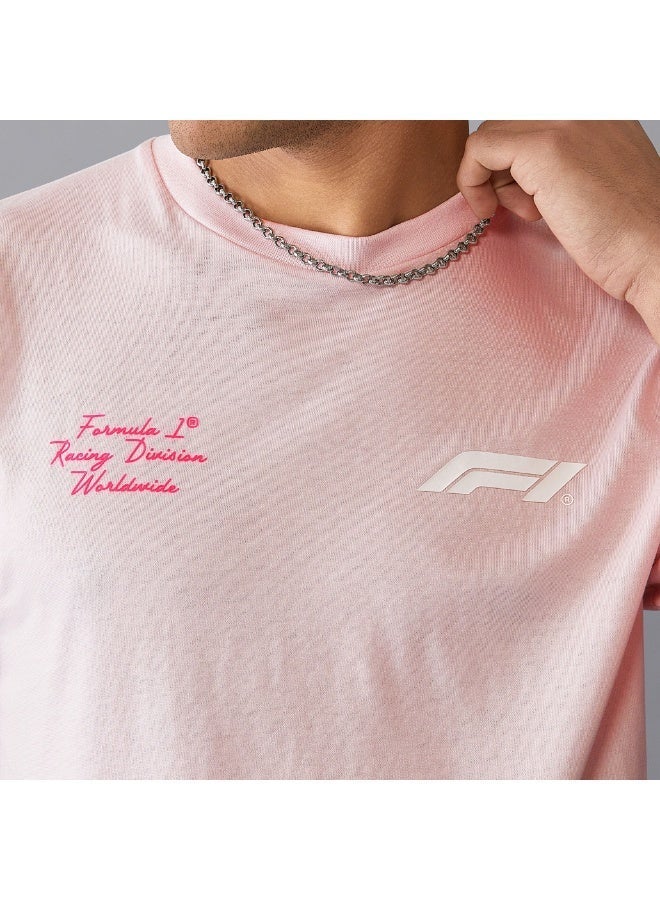 FORMULA1 Formula 1 Racing Division Worldwide Men's Primrose Pink T-Shirt - Image 5