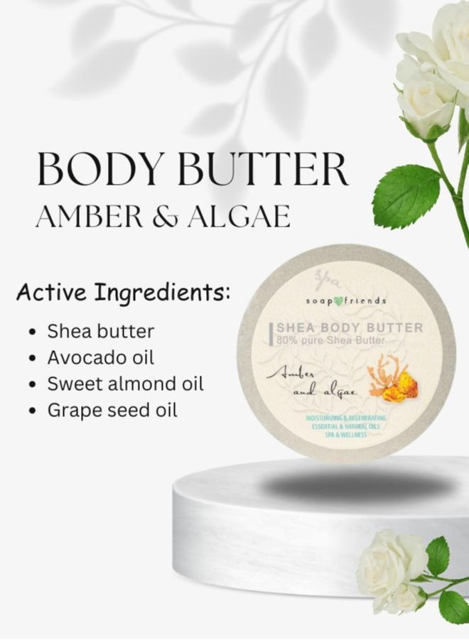 الصابون والأصدقاء مرطب العنبر بالطحالب بنسبة 80% بزبدة الشيا وزيت الأفوكادو من سوب اند فريندز - 200 مل - Image 4