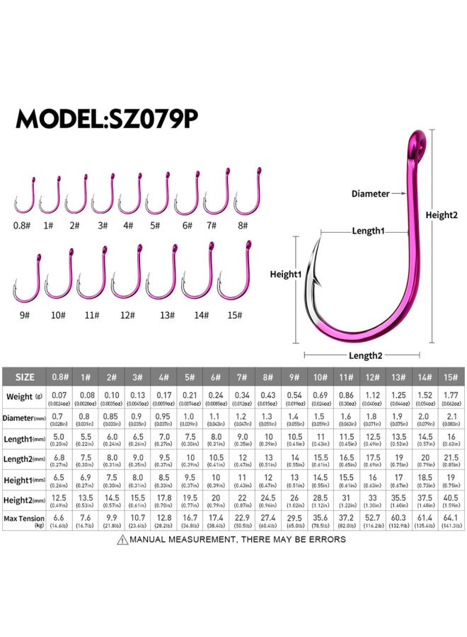 Guan Fu Qianyou Luya Fishhook With Ring Has Barbed Sea Fishing Hook Big Object Rock Fishing Luminous Crooked Mouth Triangular Tooth Hook Tip