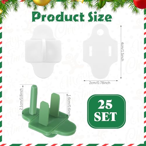 Maasechs 25 Sets Green Weatherproof Gaskets and Plug Protectors Covers Outdoor Plug Cover Extension Gfci Cord Christmas Lighting Installation Weatherproof Kit Outdoor Stop Tripping - Image 3
