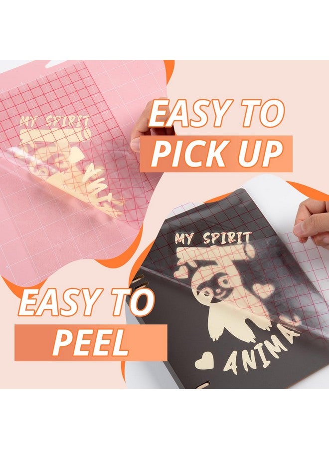 HTVRONT Clear Vinyl Transfer Paper Tape Roll 6" X 50 Feet Clear W/Red Alignment Grid Application Transfer Tape Perfect For Self Adhesive Vinyl For Signs Stickers Decals Walls Doors & Windows - Image 4