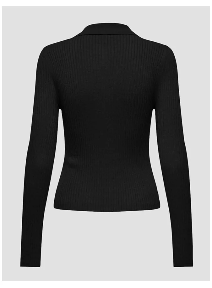 اونلي Zip Detailed Ribbed Cardigan