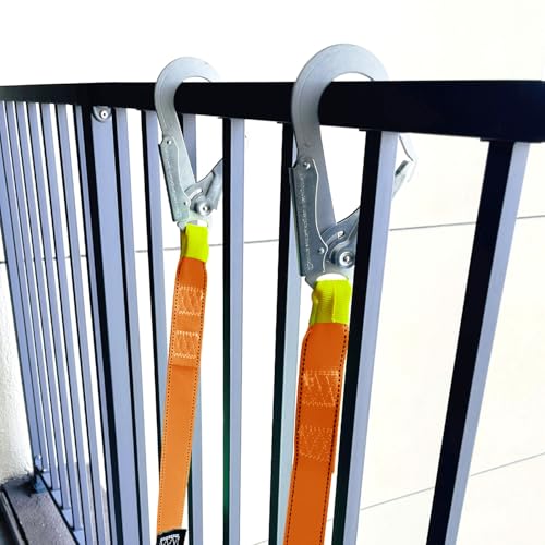 FKNGS Fire Escape Ladder with 2 Heavy Hooks, 33.1 Feet Emergency Fire Ladder for 3-5 Story Homes, Reusable Safety Rope Ladders for Window Balcony Railing Treehouse, Orange - Image 4