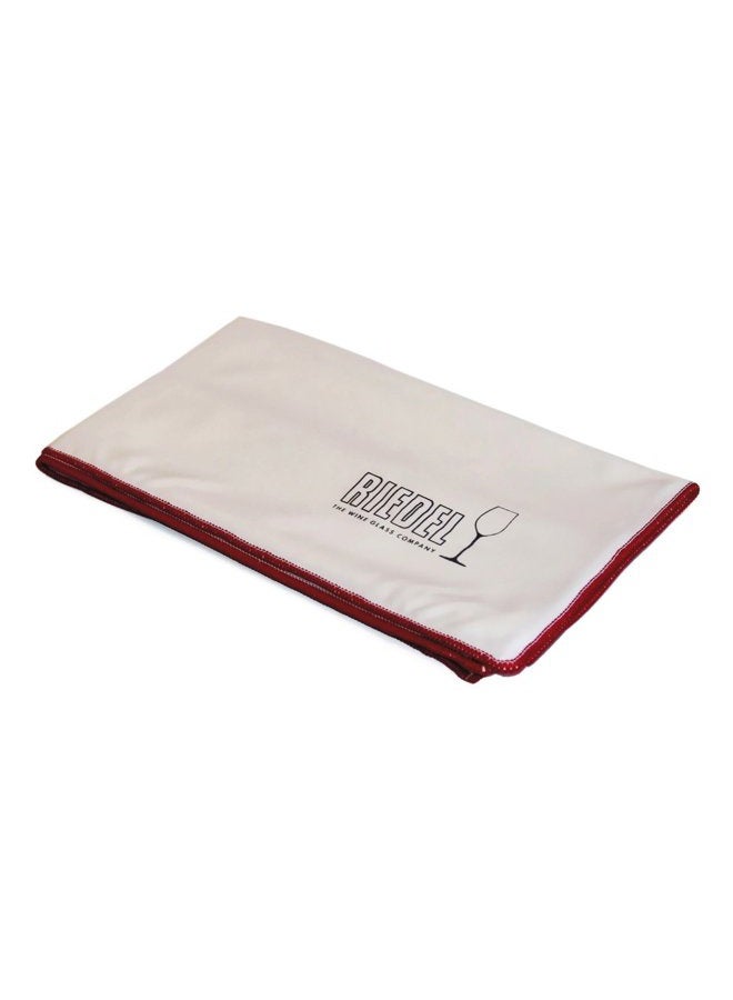 Riedel White Crystal Microfiber Cleaning Cloth Wipe, Set of 3 - Image 1