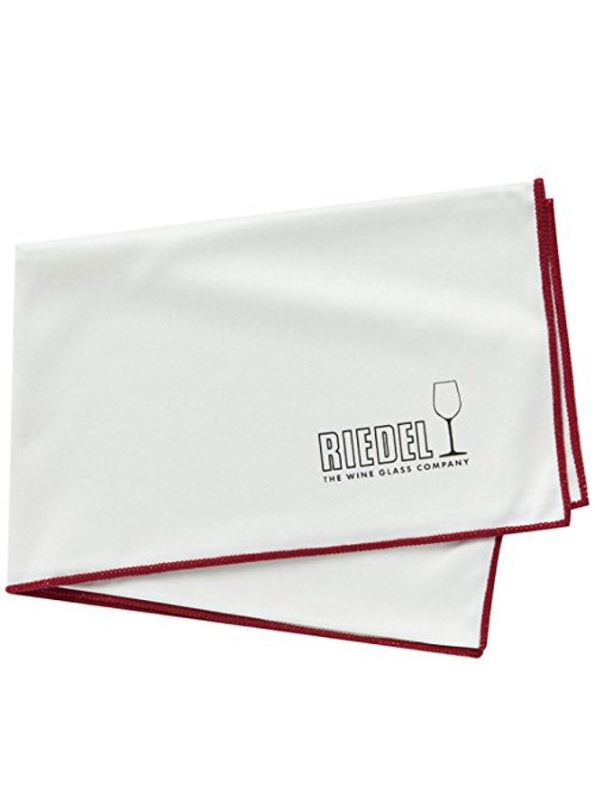 Riedel White Crystal Microfiber Cleaning Cloth Wipe, Set of 3 - Image 2