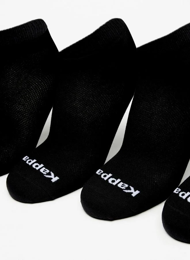 Kappa Logo Detail Ankle Length Sports Socks - Set of 6