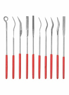SYOSI 10 PCS Diamond File Set Mini Diamond Needle File, Common Abrasive Special-Shaped Grinding Carving, Multi-Function Manual Tools, for Ceramic Glass Metal Stone Jewelry 3x140mm  - Image 1