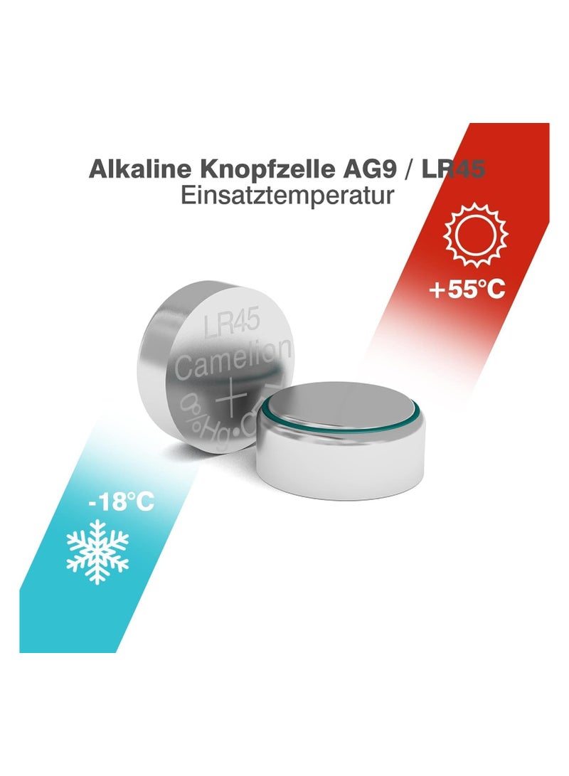 كاميليون بطاريات خلوية قلوية AG9/LR45/LR936/394 - عبوة من 10 قطع - Image 3