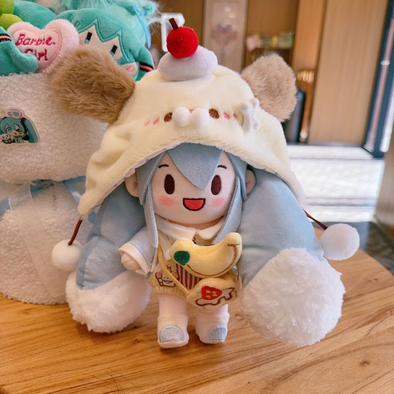 20cm Snow Miku Plush Doll Anime Figure with Changeable Outfit - Image 3