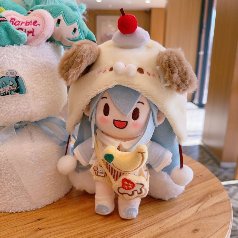 20cm Snow Miku Plush Doll Anime Figure with Changeable Outfit - Image 4