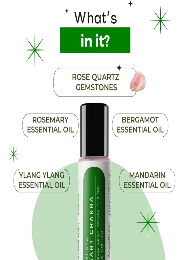 Devinez Heart Chakra (Anahata) Roll-on, Therapy Oil (10ml) - Blend of natural essential oils with Rose Quartz Gemstone - For Chakra Balance, Meditation, Yoga, Reiki & Healing - Image 5