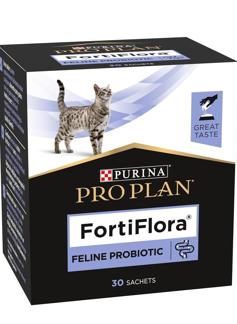Purina Fortiflora - purina pro plan fortiflora feline probiotic 30 sachets cat - Image 1