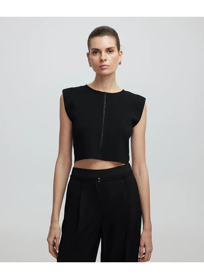 Ipekyol Knit Top With Rhinestones