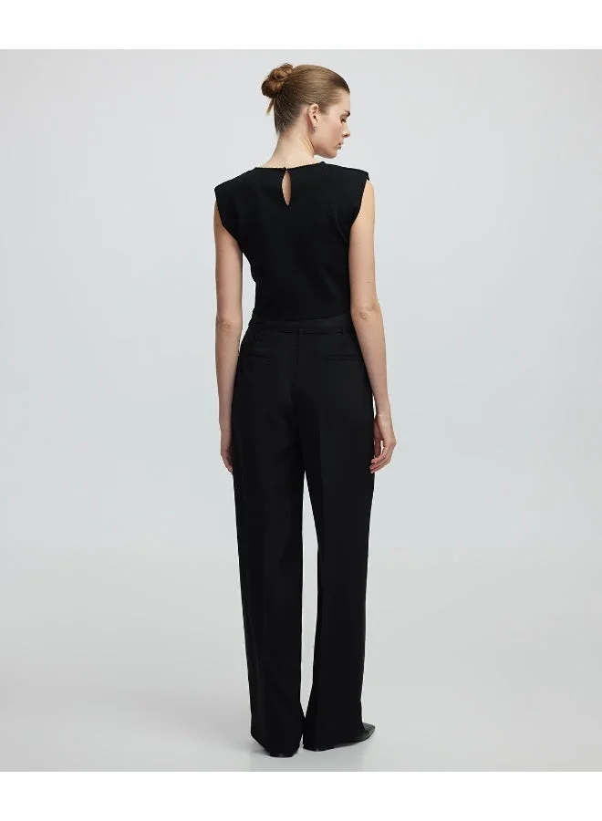 Ipekyol  Regular Fit Knit Top With Rhinestones for Women | Best Price UAE