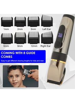 Generic 12-Piece Electric Shaving Machine, Professional Adjustable Blade Clipper Set, Rechargeable Haircut Machine Washable  - Image 5