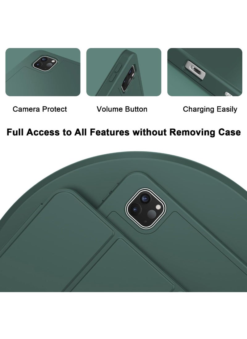 Captaintech 2024 iPad Pro 11" M4 Case (5th Gen) - Smart Protective Cover with Pencil Holder | Supports Apple Pencil Pro & USB-C | Auto Wake/Sleep & Touch ID Compatible - Image 3