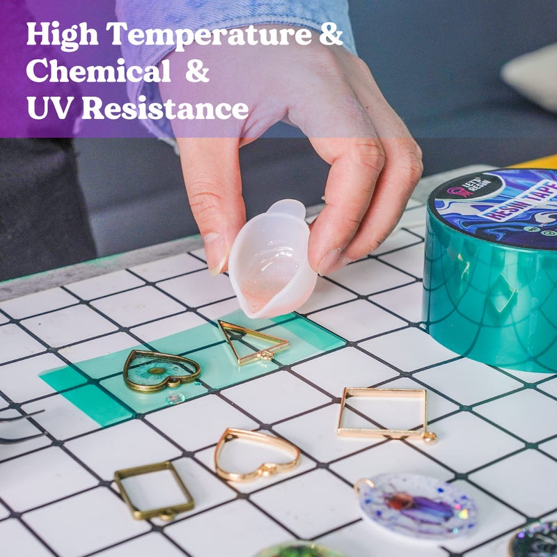 LET'S RESIN Resin Tape,2Inch Wide x 108FT Long Epoxy Tape,Thermal Adhesive Tape,High-Temperature Heat Insulation, Easy Peel, Release Resin Tape for Epoxy Resin Molding, River Tables,Remove Residue - Image 4